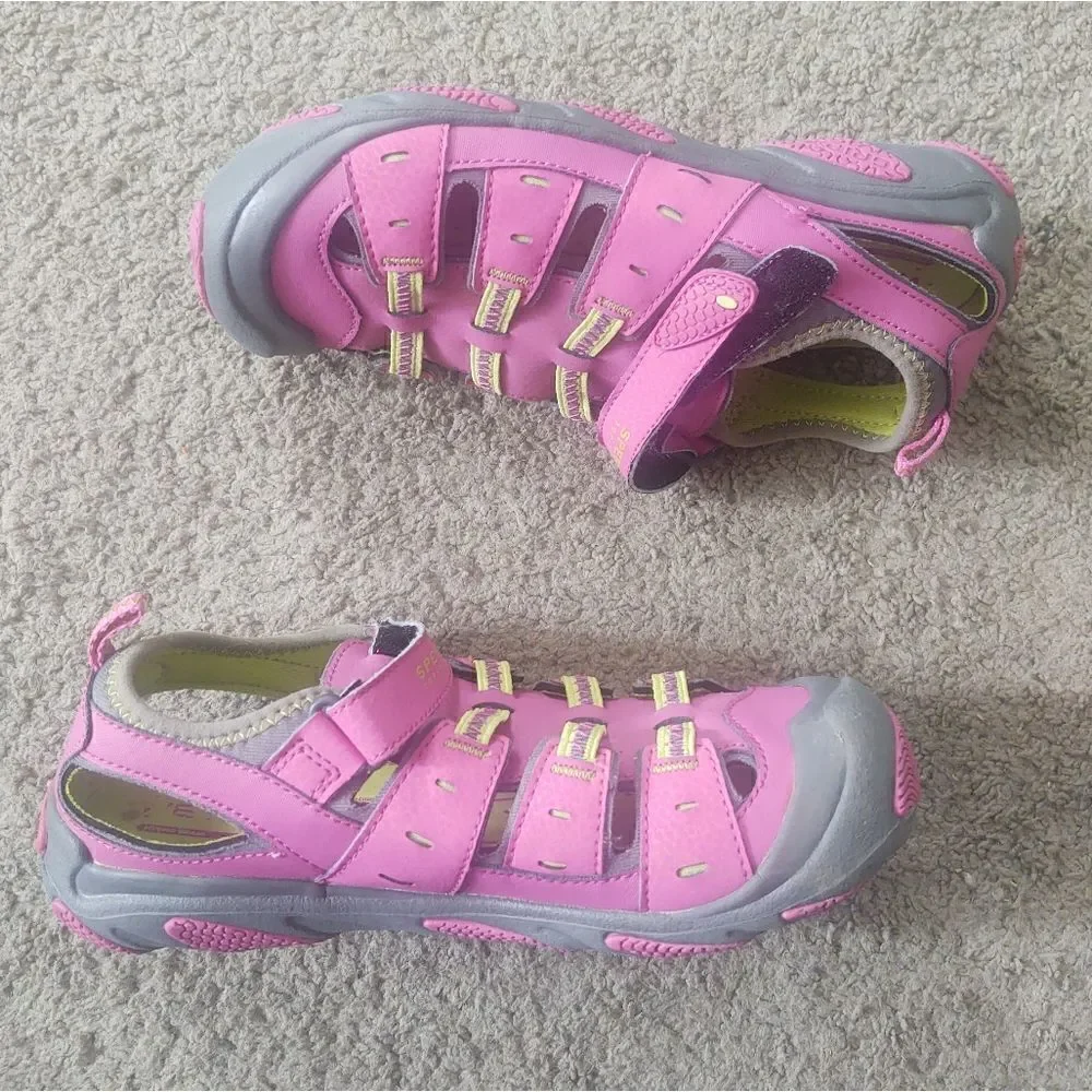 Sperry Top-Sider Wet Tech Fisherman Sandal Hot Pink Girls Size 4 PRE-OWNED